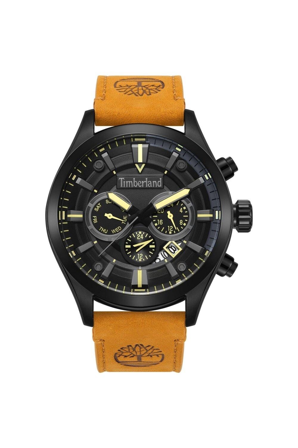 

Модные аналоговые часы из нержавеющей стали — Tbl.21321Bbr Timberland, черный