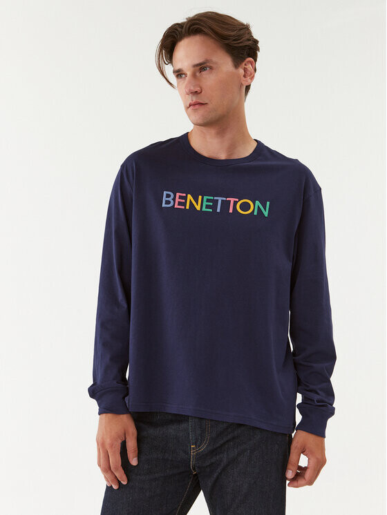 

Классический крой с длинными рукавами United Colors Of Benetton, синий