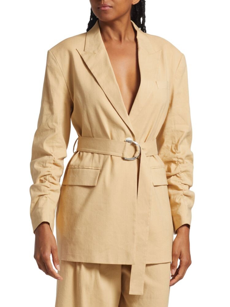 

Блейзер Harrison с поясом Derek Lam 10 Crosby, цвет Almond