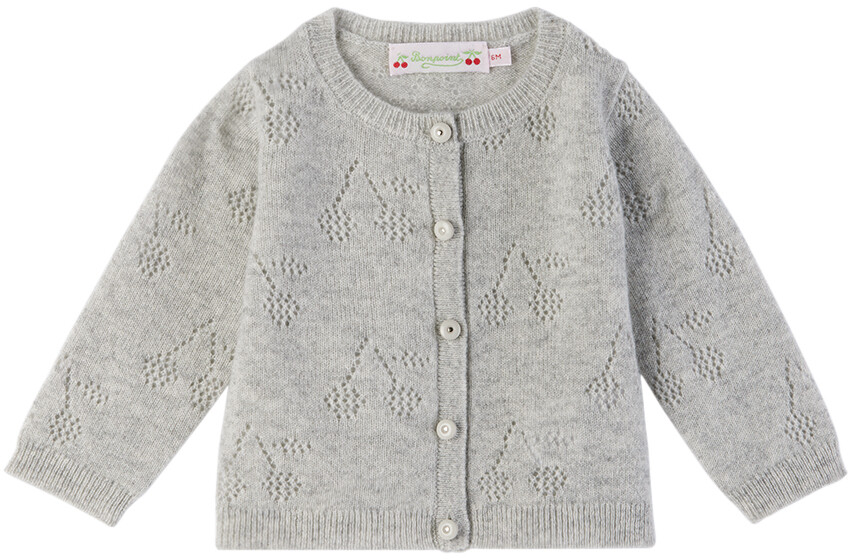 

Baby Grey Тибильный кардиган Bonpoint