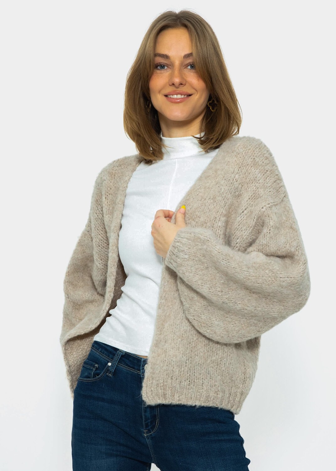 

Кардиган SASSYCLASSY Oversize Strick, бежевый