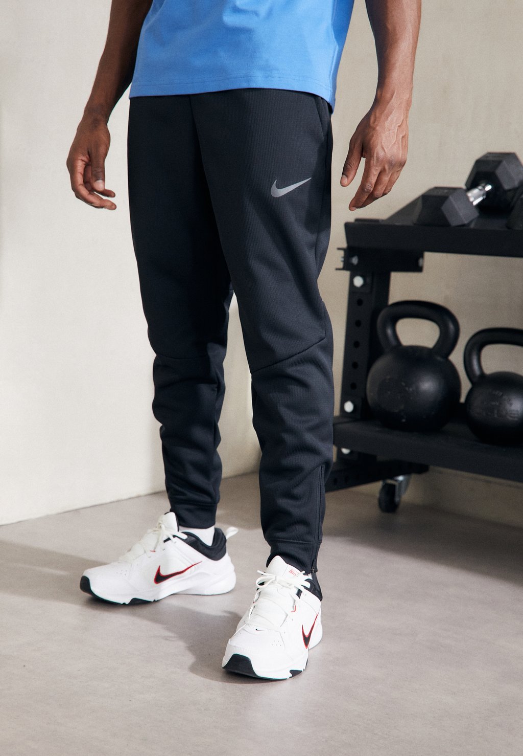 Спортивные брюки Nike, черный/стальной серый
