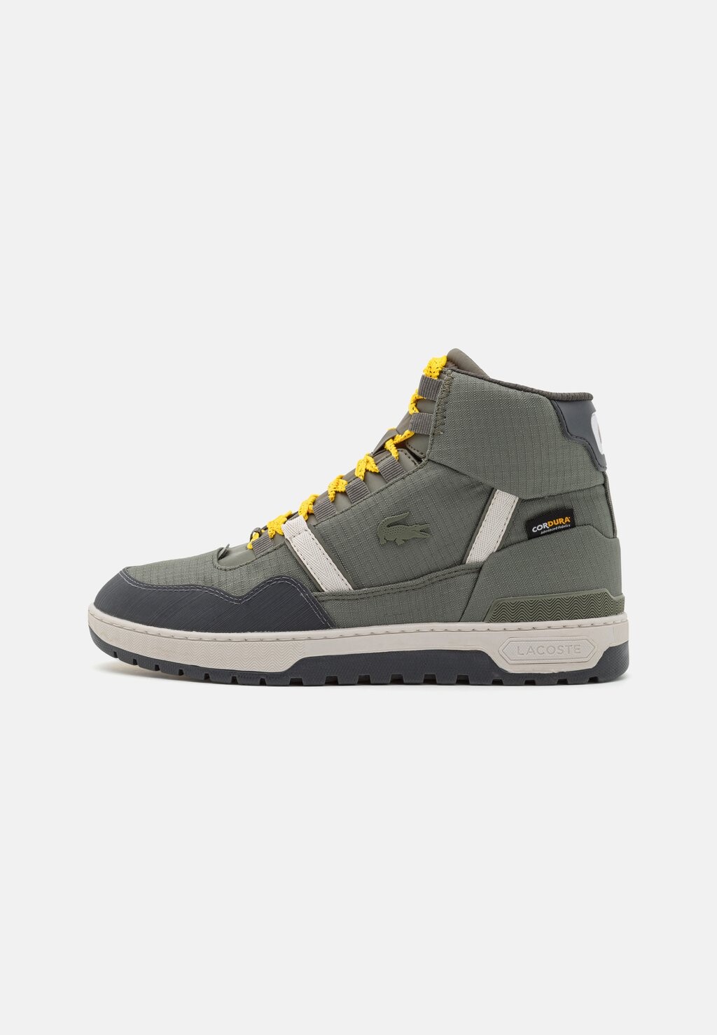 

Высокие кроссовки Lacoste T-CLIP MID, цвет khaki/dark grey