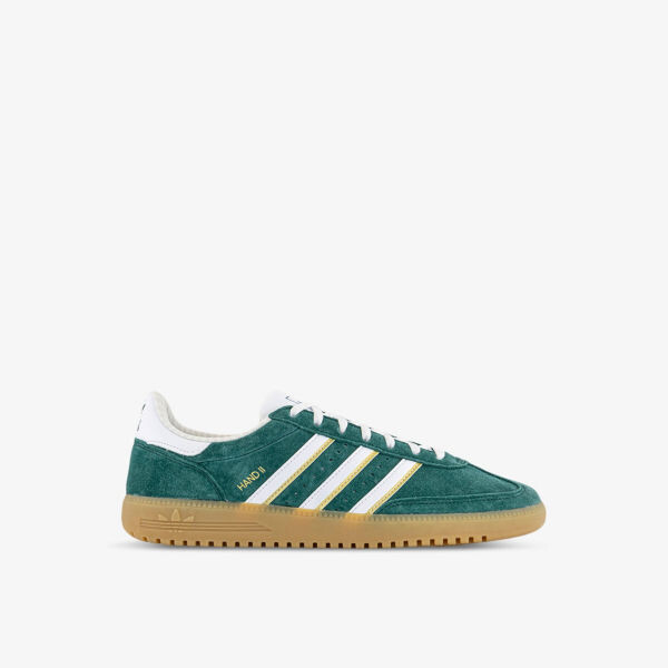

Кроссовки Hand 2 из замши с низким берцем и декором Adidas, зеленый