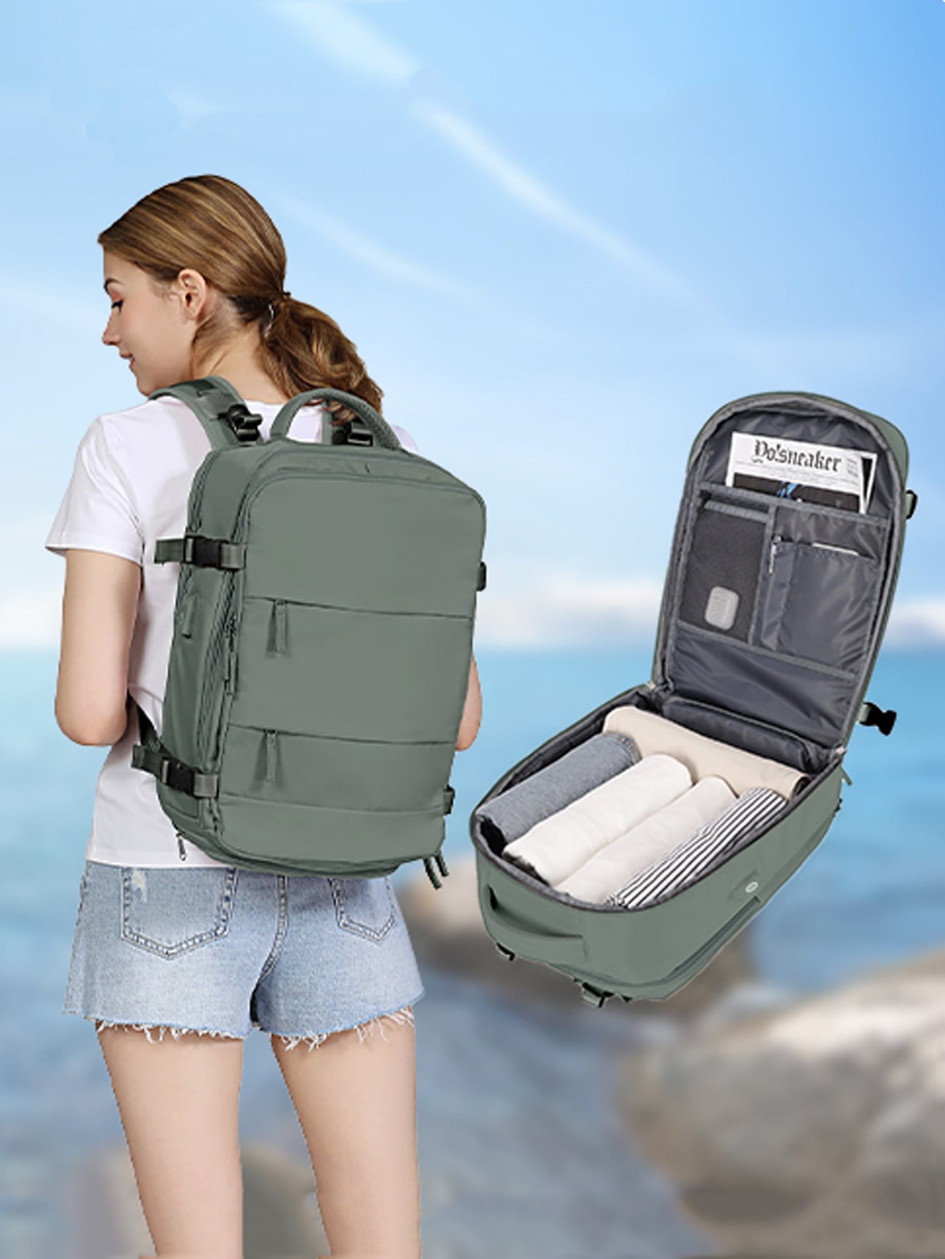 Рюкзак для переноски, большой дорожный рюкзак для женщин и мужчин, зеленый мужской холщовый рюкзак для альпинизма большой армейский дорожный рюкзак для мальчиков с ведром 2022