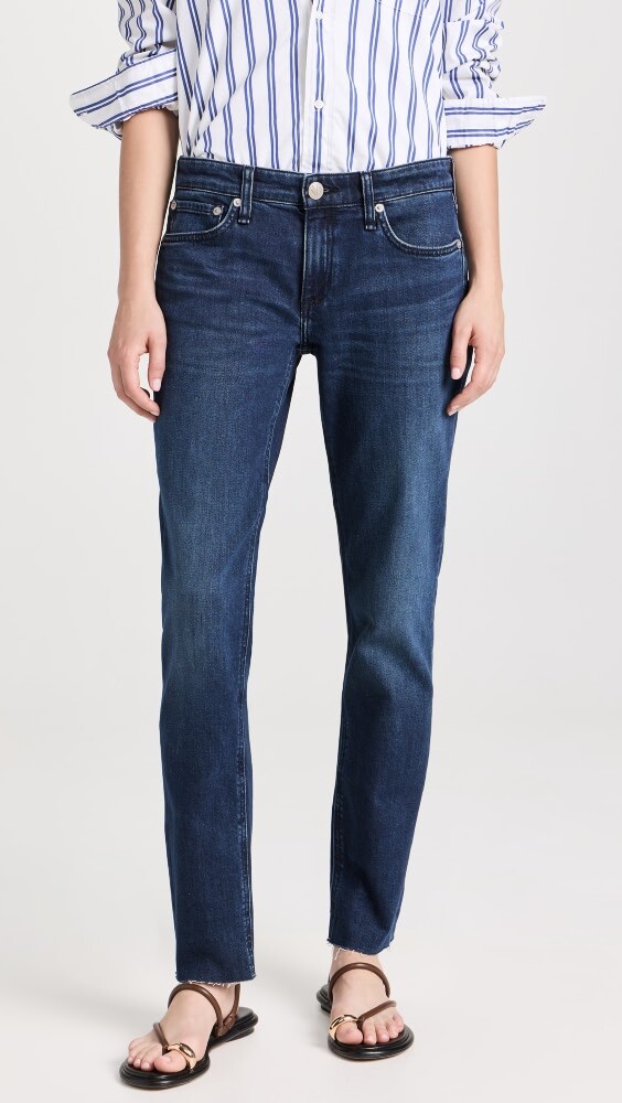 

Джинсы Rag & Bone Dre Low-Rise Slim Boyfriend