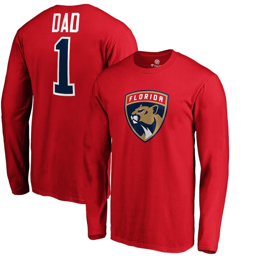 

Футболка с длинным рукавом Fanatics Branded Florida Panthers, красный