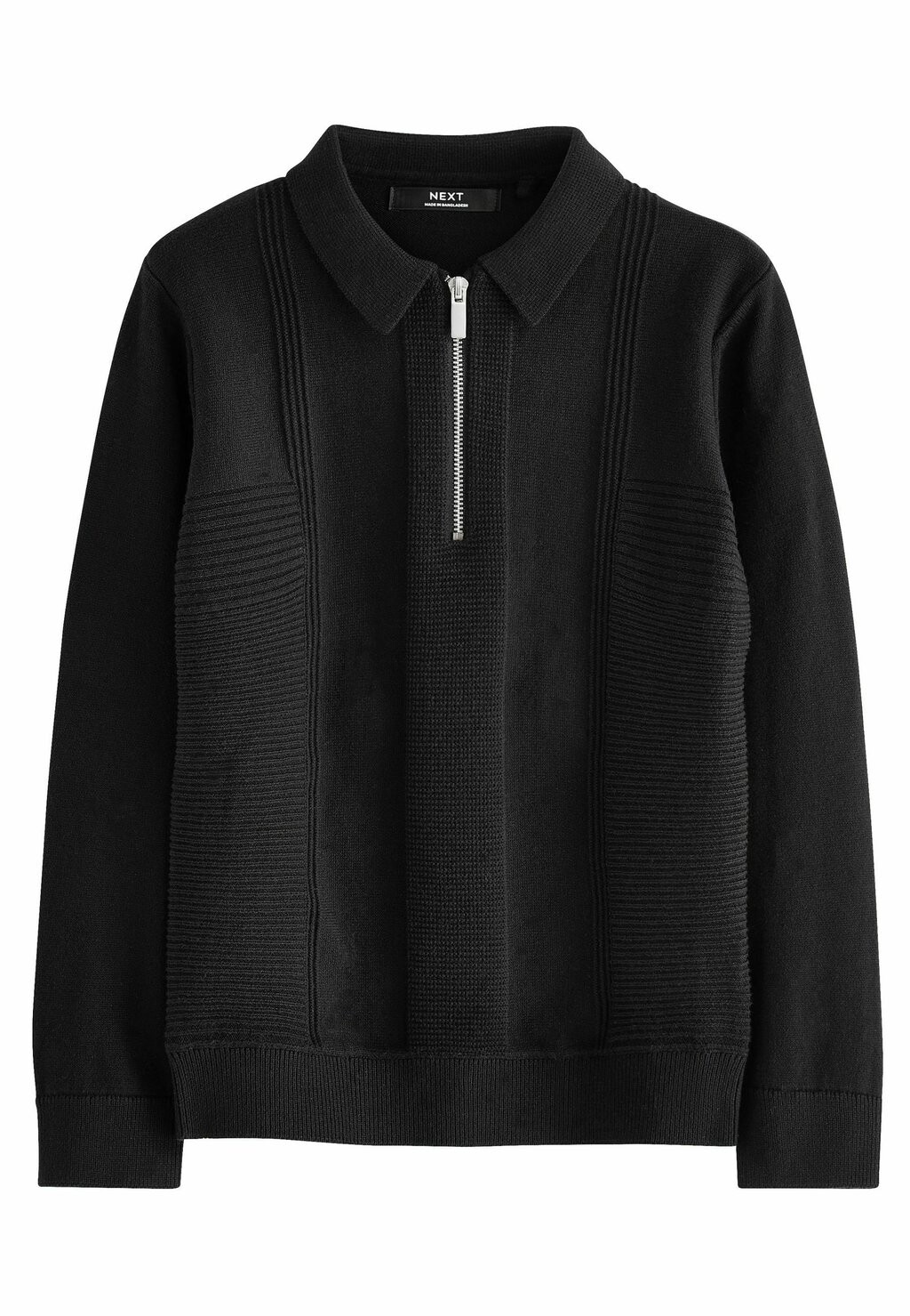 

Топ с длинными рукавами TEXTURED Next, цвет black