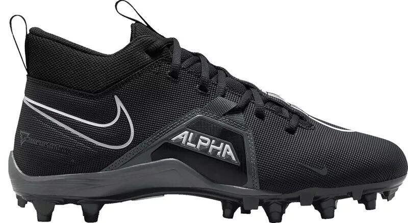 

Мужские футбольные бутсы Nike Alpha Menace Varsity 3 Mid, черный/серый