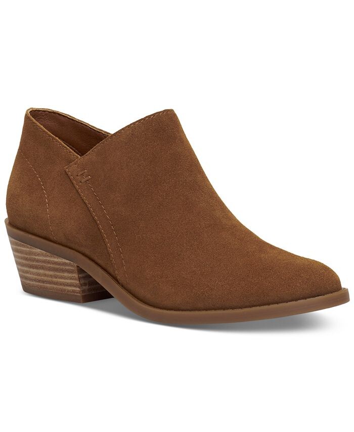 

Женские модные ботильоны на блочном каблуке до щиколотки Lucky Brand, коричневый