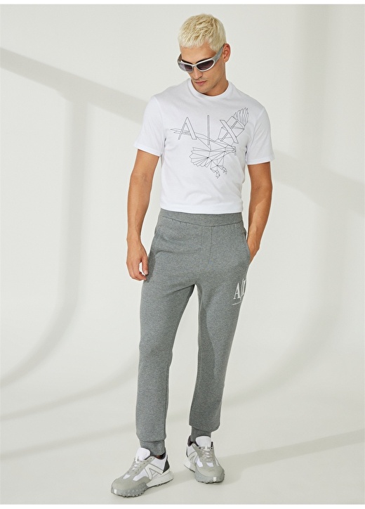 Удобные серые мужские спортивные штаны Armani Exchange