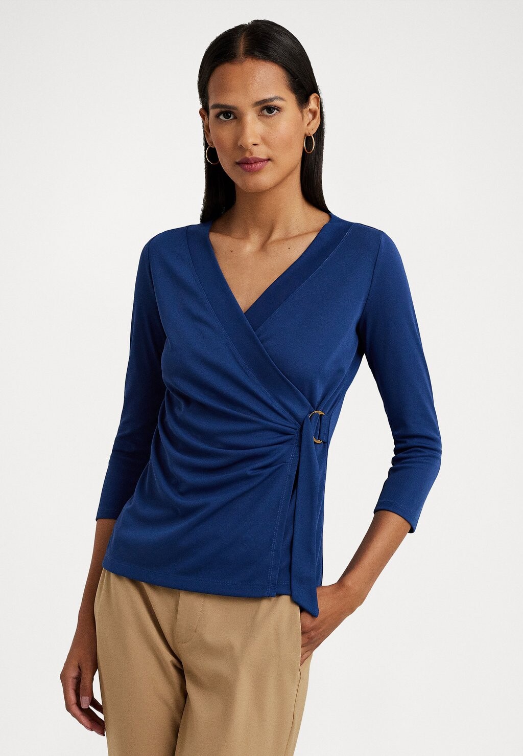 

Блузка Lauren Ralph Lauren JAINAB MID SLEEVE, цвет indigo sail