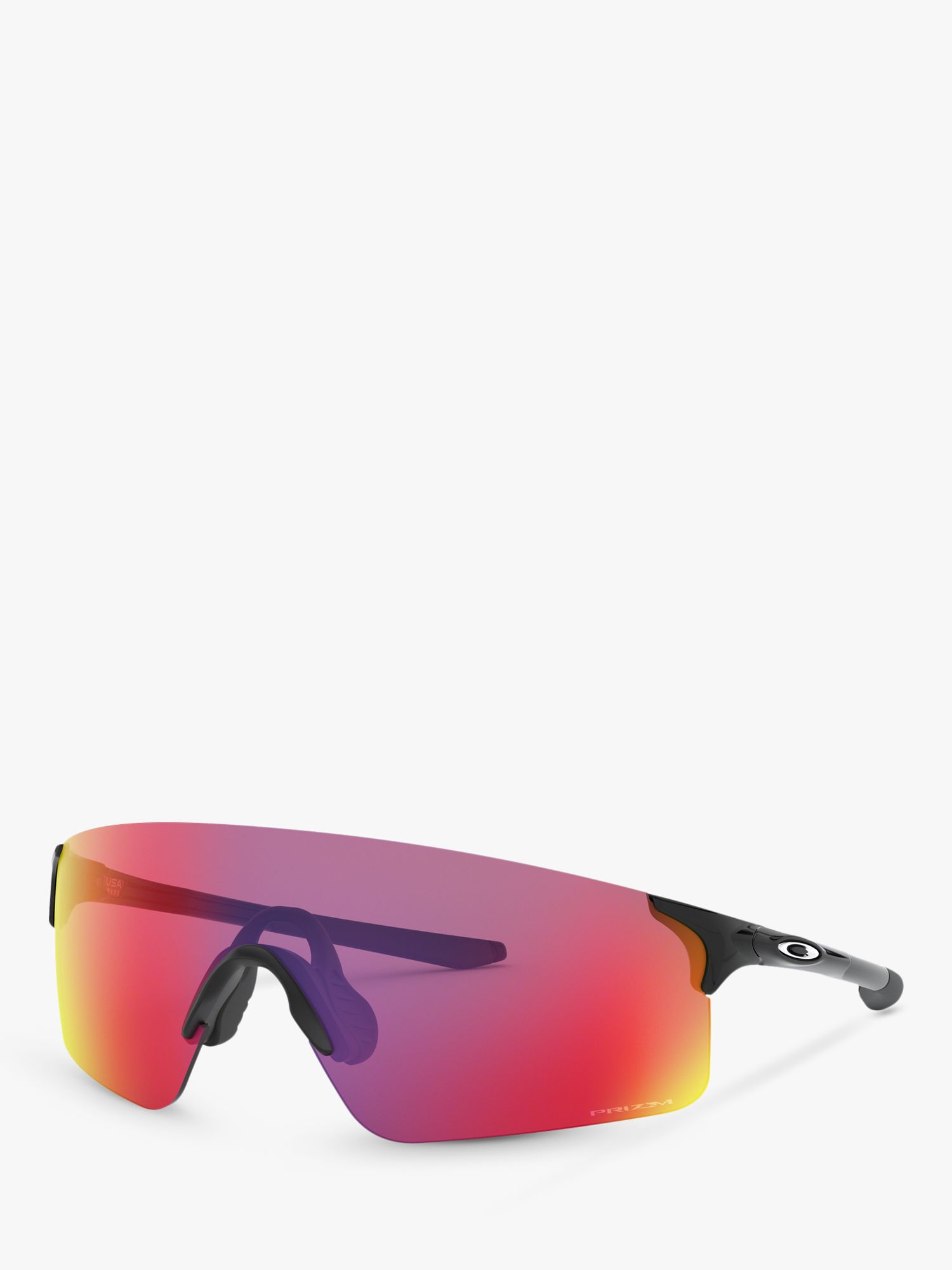 цена Мужские прямоугольные солнцезащитные очки Oakley OO9454 EVZero Prizm, черные полированные/зеркальные, разноцветные