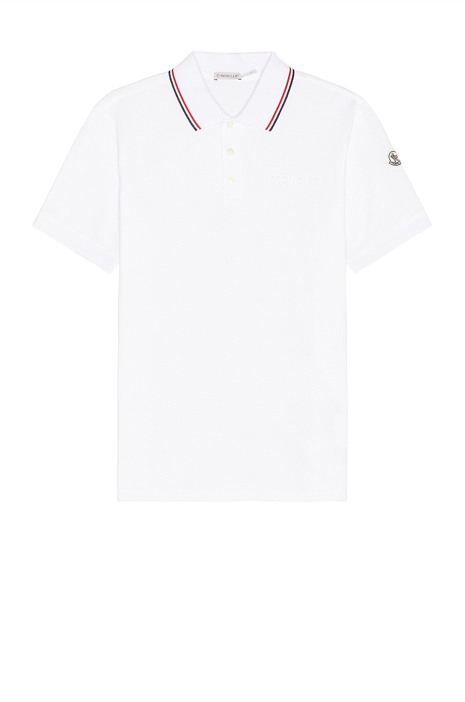 

Поло Moncler, цвет Whtie