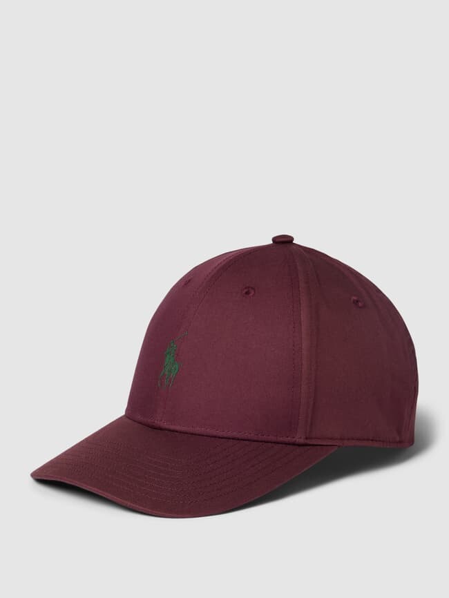 

Кепка с принтом этикетки Polo Ralph Lauren, красный