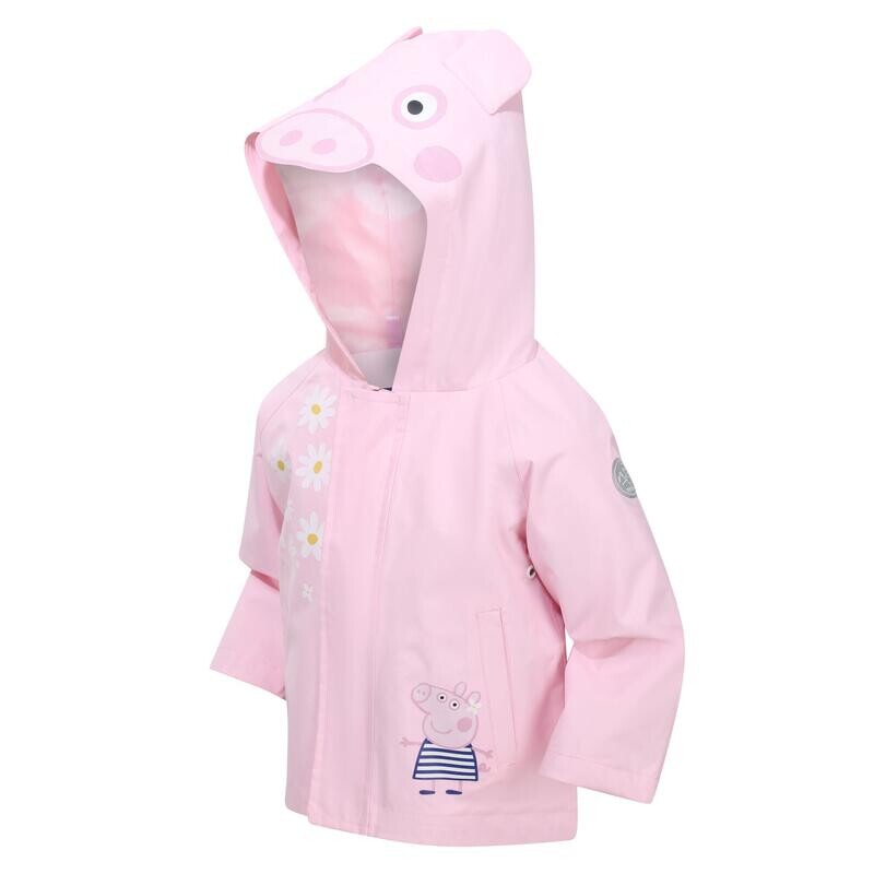 

Детская летняя походная куртка с капюшоном Peppa - розовая REGATTA, цвет rosa