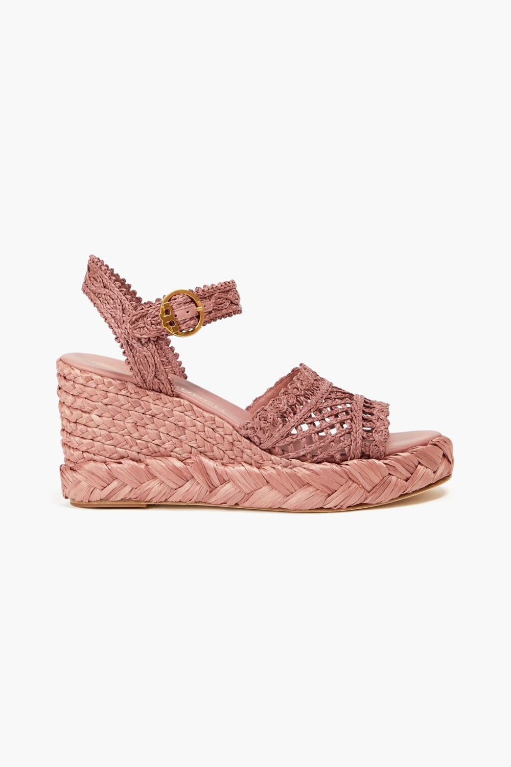 

Эспадрильи на танкетке из рафии Tory Burch, античная роза