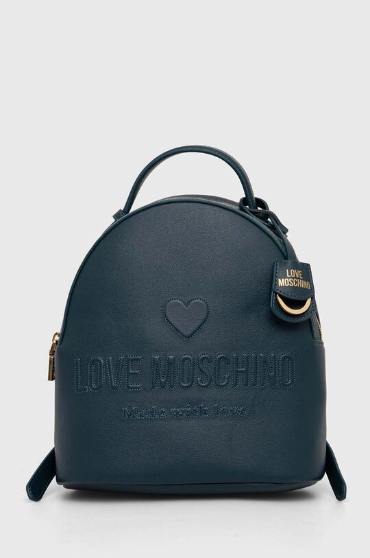 

Кожаный рюкзак Love Moschino, бирюзовый