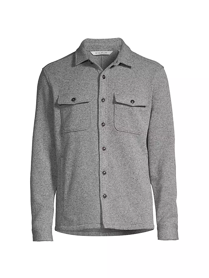 

Флисовая куртка-рубашка Crown Peter Millar, серый