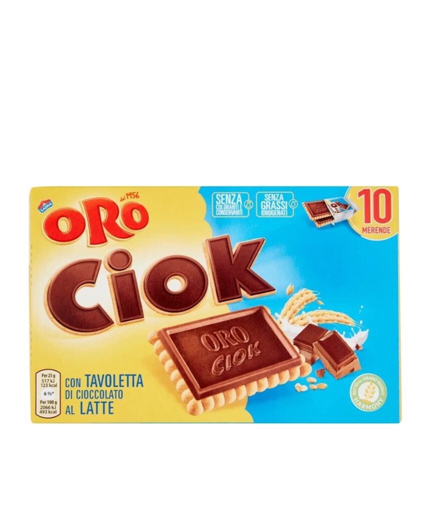 

Oro Ciok- Сливочное печенье Saiwa с плиткой молочного шоколада 250гр Mondalez