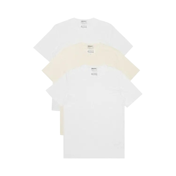 

Футболка Maison Margiela (3 Pack) 'White/Ivory', разноцветный
