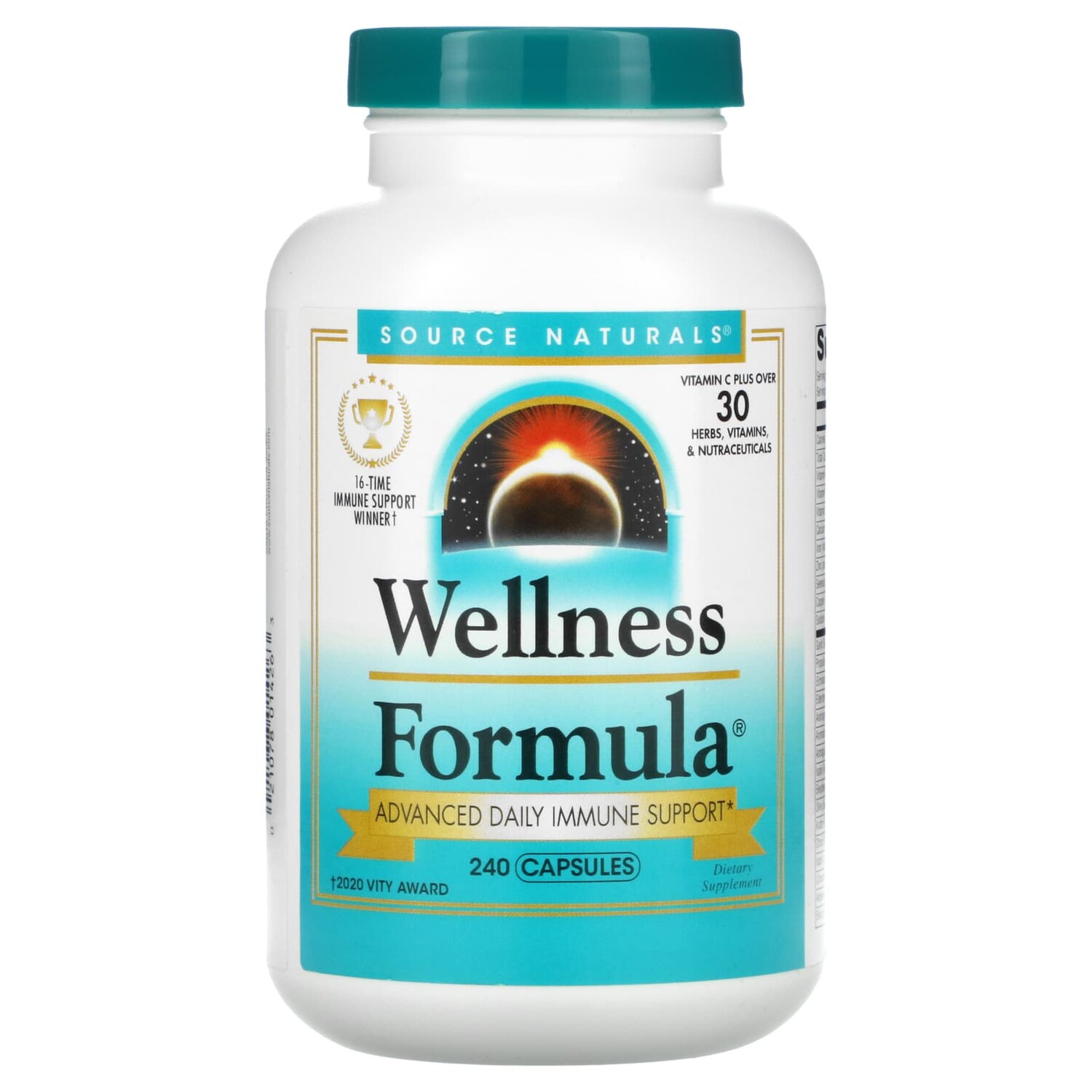 

Wellness Formula, ежедневная иммунная поддержка, 240 капсул, Source Naturals