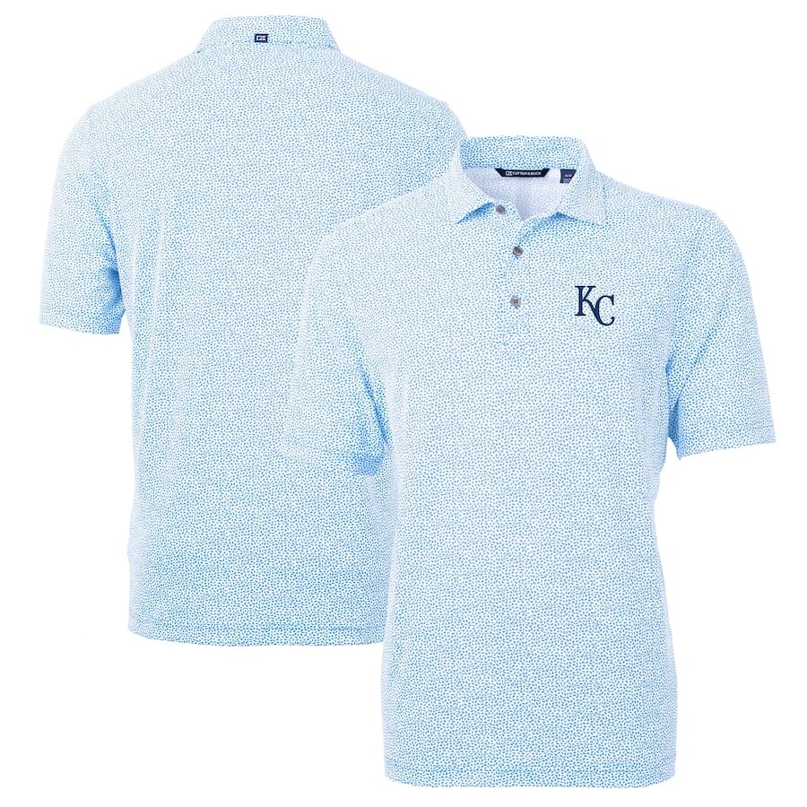 

Поло с коротким рукавом Cutter & Buck Kansas City Royals, синий