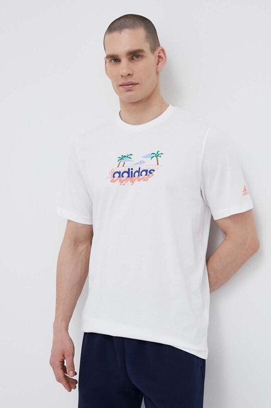 

Футболка Adidas из хлопка adidas, белый