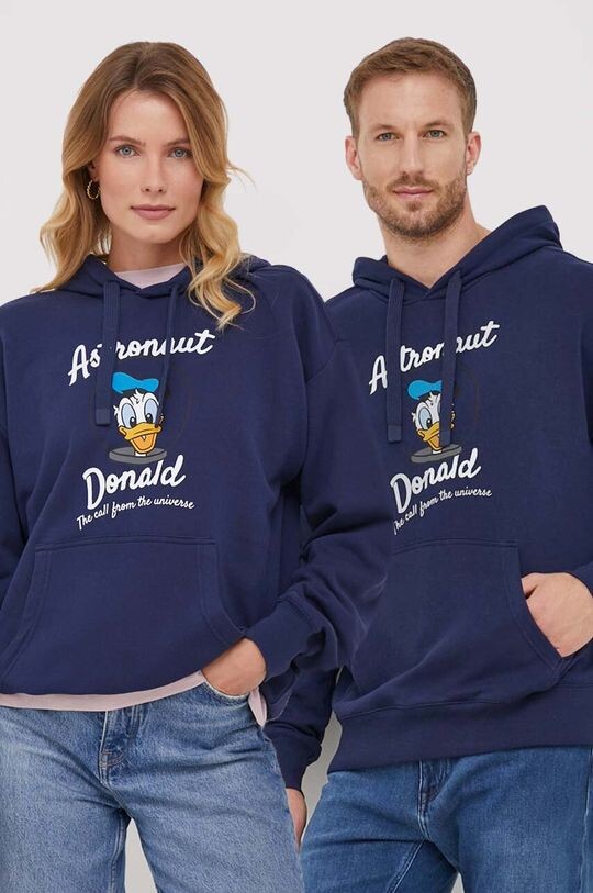 

Хлопковая толстовка для Disney United Colors of Benetton, темно-синий