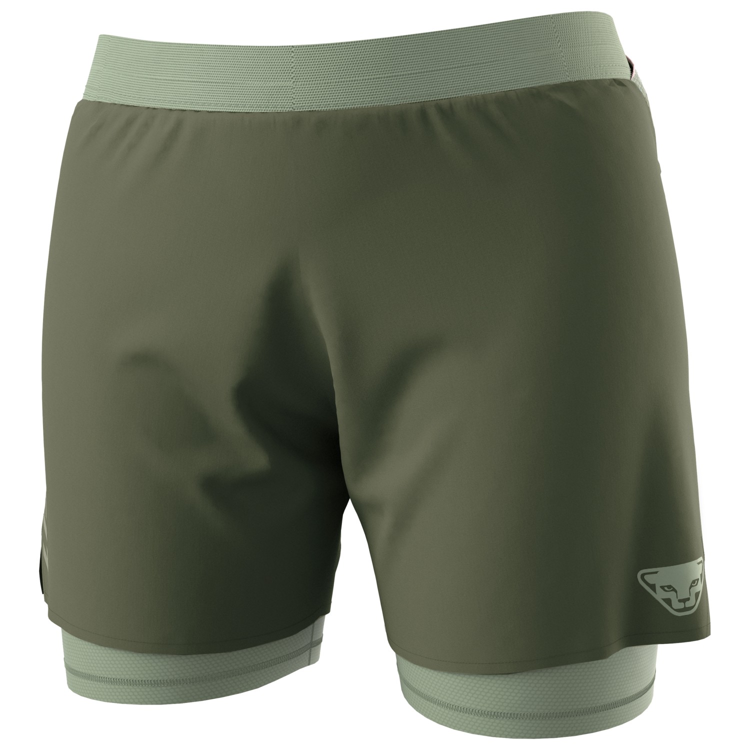 Шорты для бега Dynafit Women's Alpine Pro 2/1 Shorts, цвет Thyme/5290