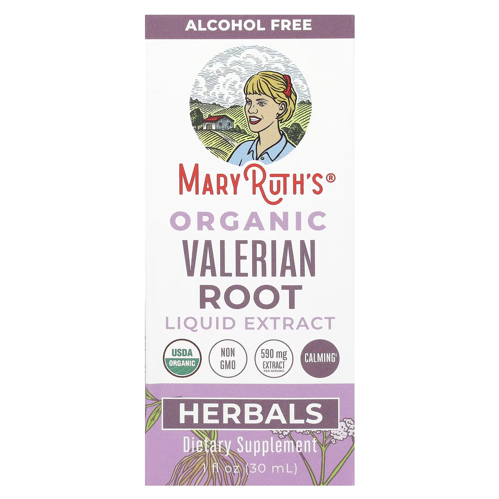 Экстракт корня валерианы MaryRuth органический 590 мг