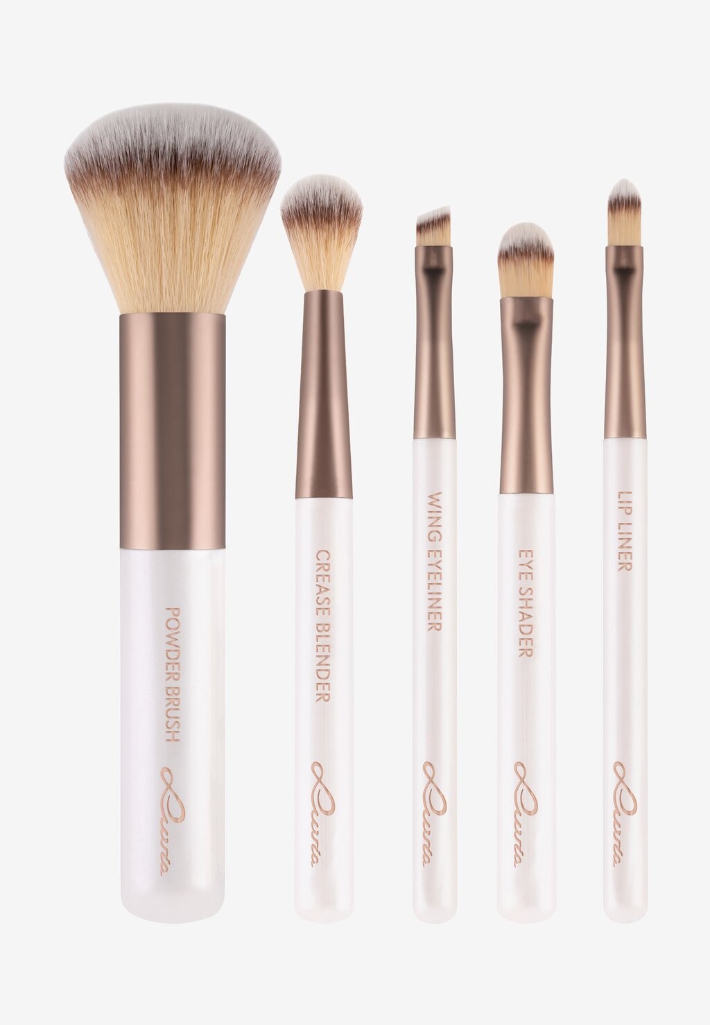 

Набор кистей Travel Set Luvia Cosmetics, цвет cream white/coffee brown