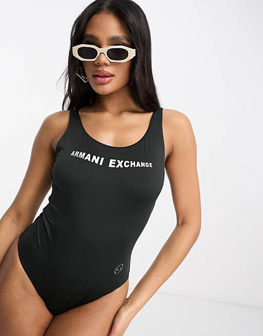 

Черный купальник Armani Exchange