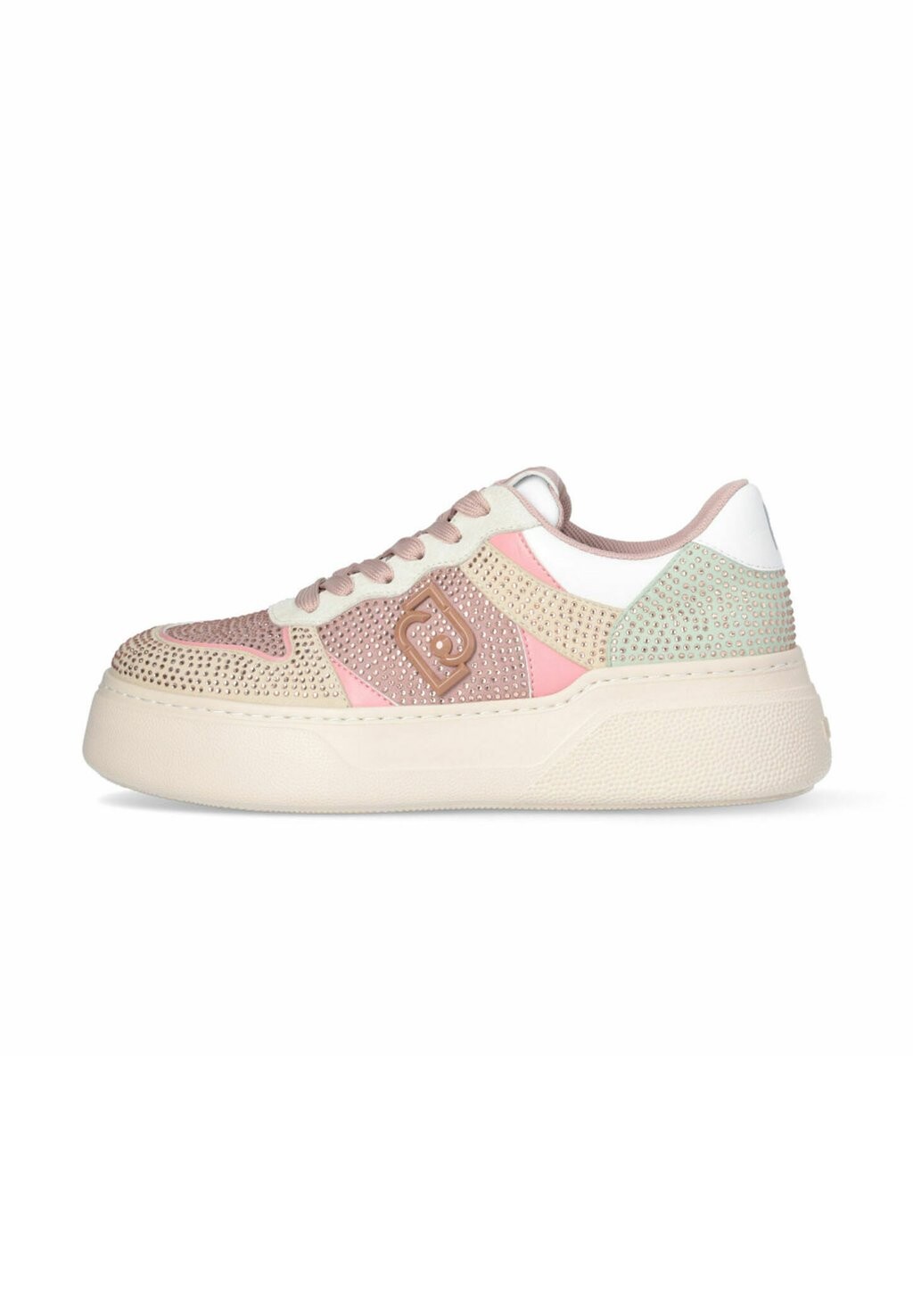 

Кроссовки LIU JO С ДРАГОЦЕННЫМИ КАМНЯМИ, цвет pink beige