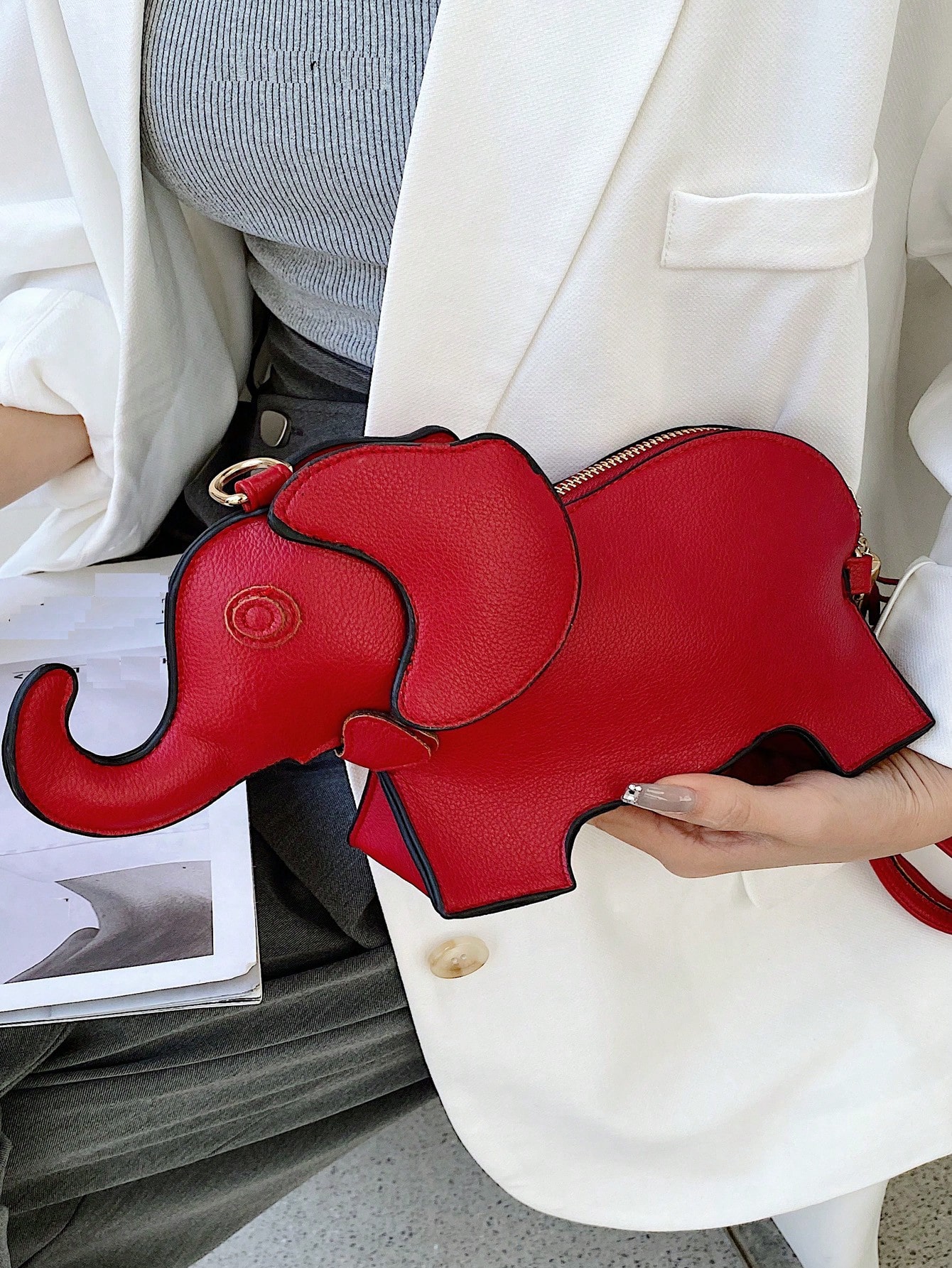 цена Женская сумка через плечо Red Elephant & Tassel Design, красный