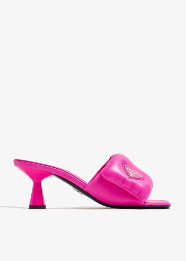

Сандалии Prada Soft Padded Nappa, розовый
