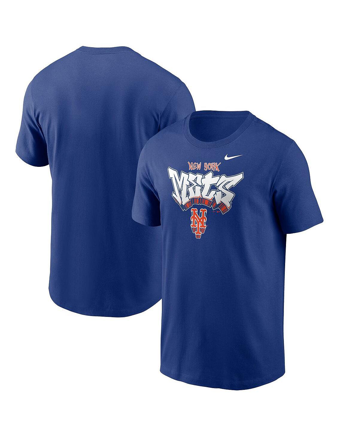 Мужская футболка Royal New York Mets Graffiti Hometown Nike мужская камуфляжная футболка new york mets team pro standard
