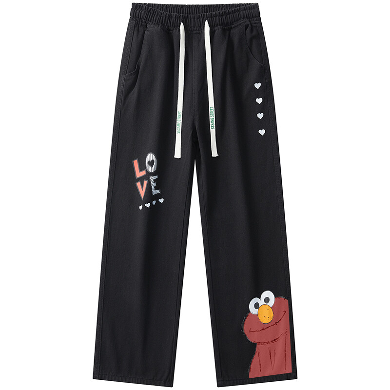 

Джинсы унисекс Sesame Street, черный