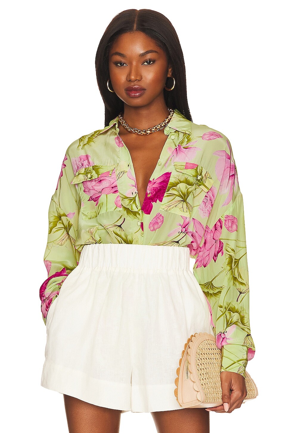 

Топ ROCOCO SAND Ren Button Up, цвет Multi