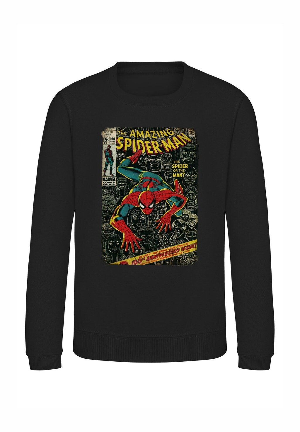 

Толстовка SPIDER-MAN SPIDEY FRONT COVER Marvel, черный