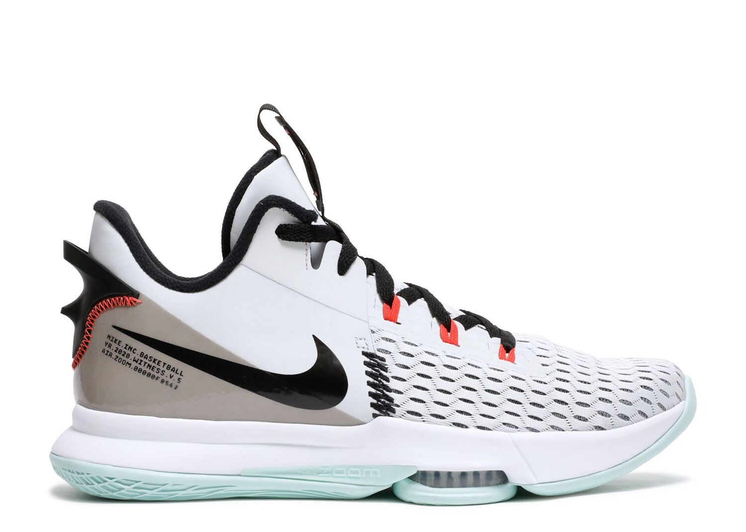 

Кроссовки Nike Lebron Witness 5 'Pure Platinum Light Dew', белый