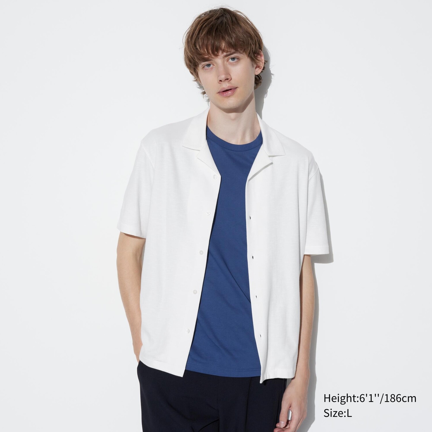 

Рубашка-поло Uniqlo Airism с короткими рукавами, белый