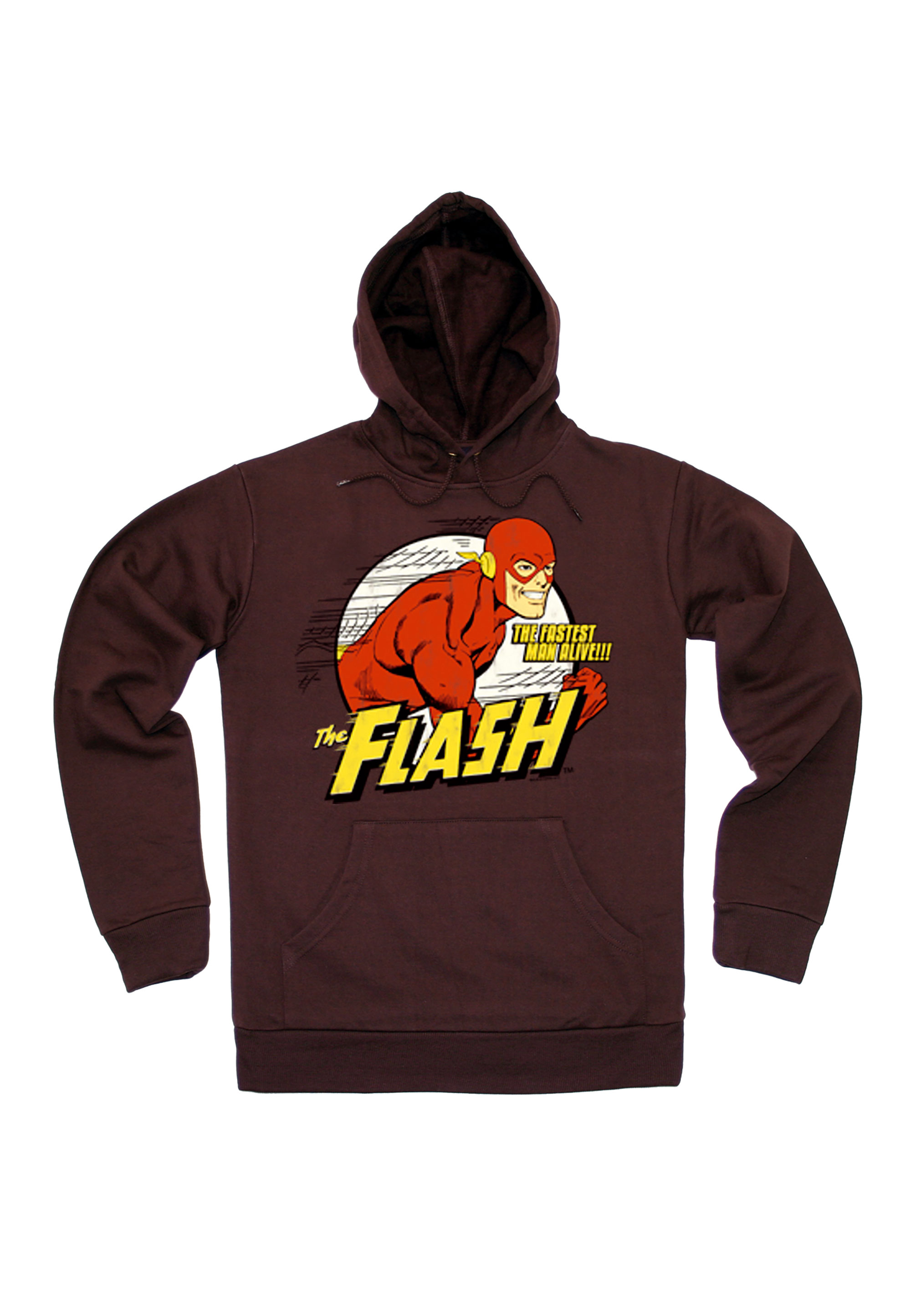 Толстовка Logoshirt Kapuzenpullover DC Comics Flash, Fastest Man Alive, коричневый