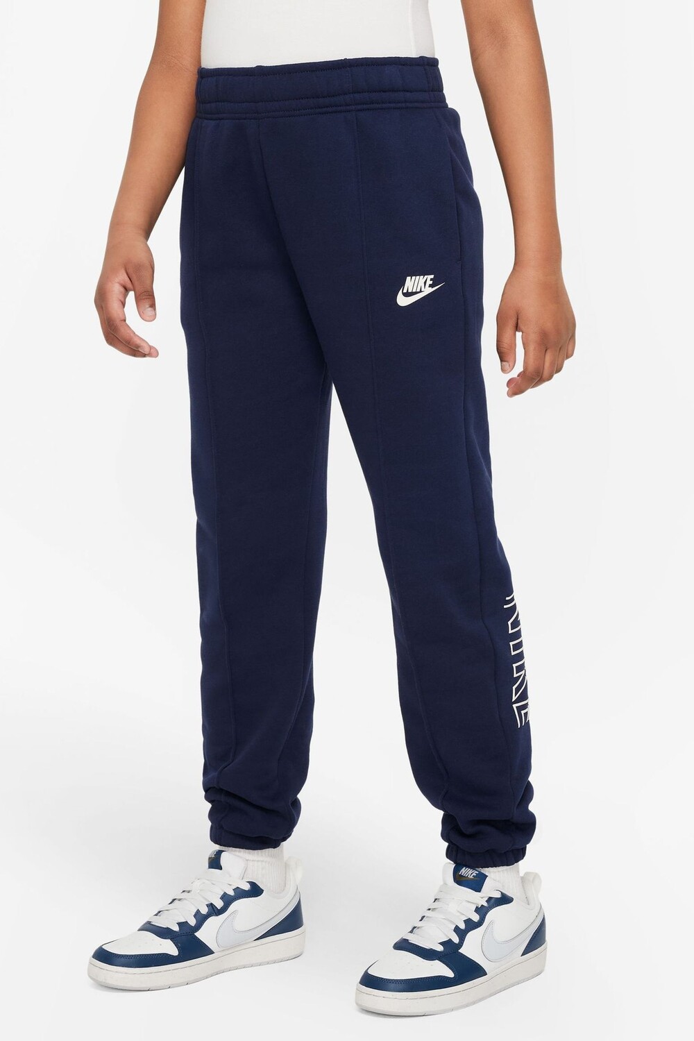 

Флисовые джоггеры с кулиской Nike, синий