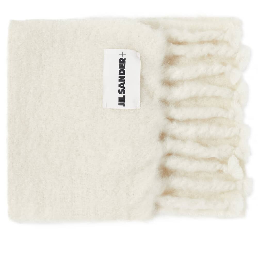

Шарф с этикеткой Jil Sander Plus, белый