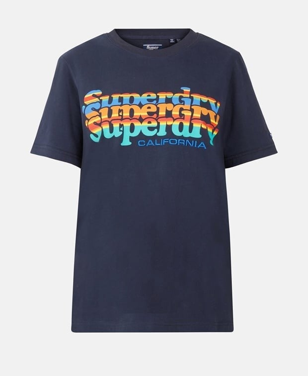 

Футболка Superdry, темно-синий