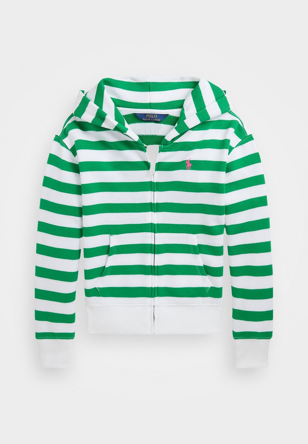 

Толстовка на молнии Bubble Hood Polo Ralph Lauren, цвет preppy green/white