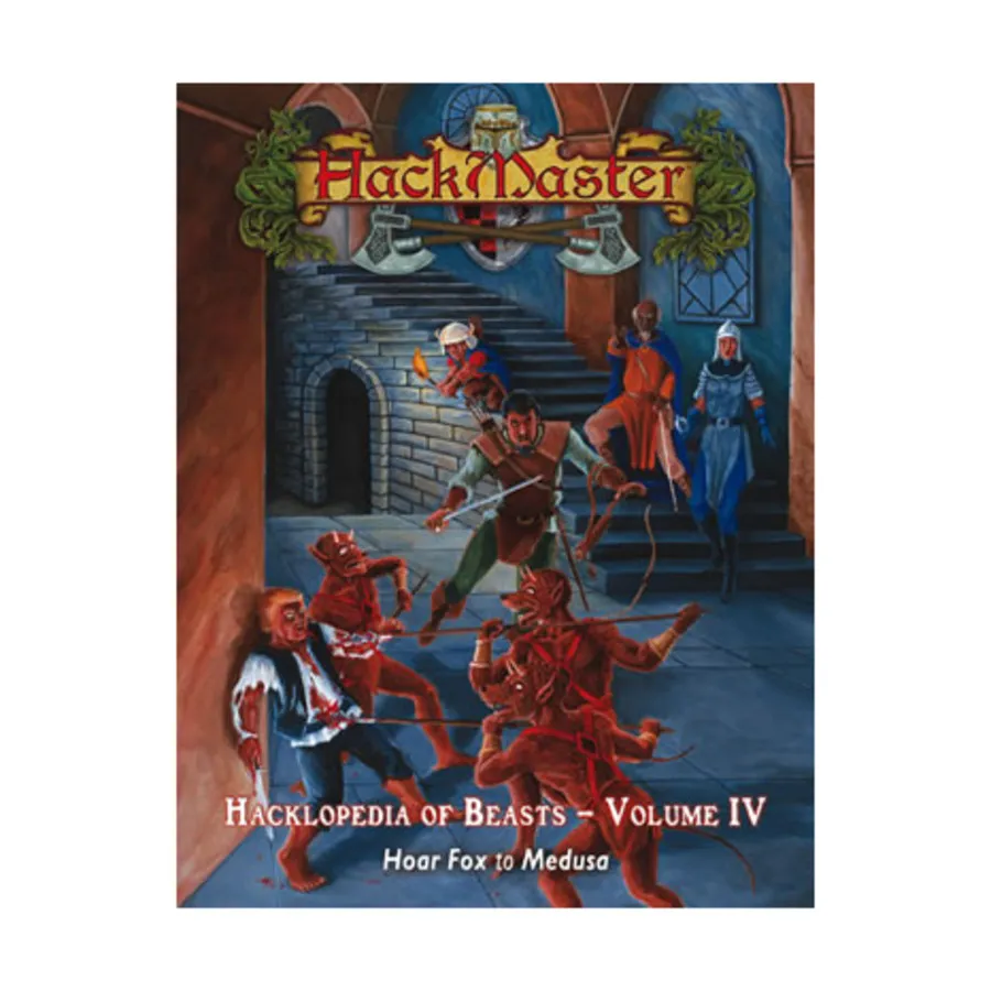 

Hacklopedia of Beasts #4 - Hoar Fox to Medusa, HackMaster (4th Edition), мягкая обложка