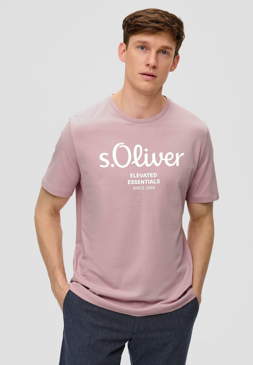 

Футболка с принтом s.Oliver, светло-розовый