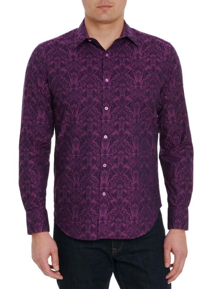 

Спортивная рубашка Highland с пейсли Robert Graham, цвет Burgundy